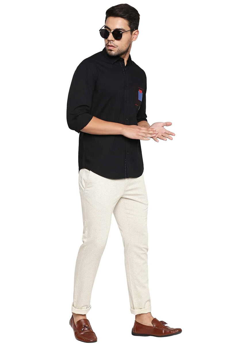 BASICS SLIM FIT STRETCH TREND SHIRT