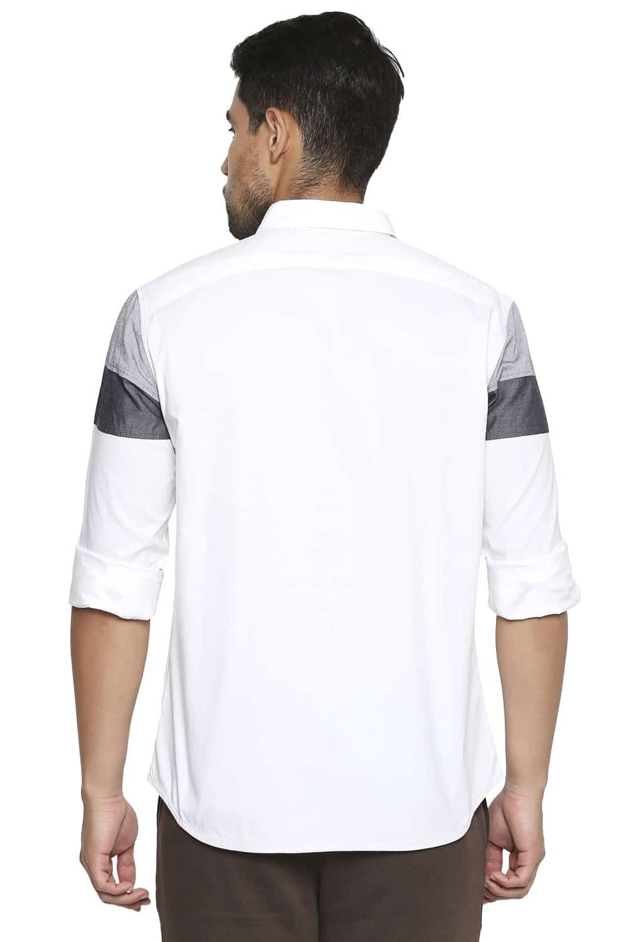 BASICS SLIM FIT BRILLIANT WHITE OXFORD SHIRT