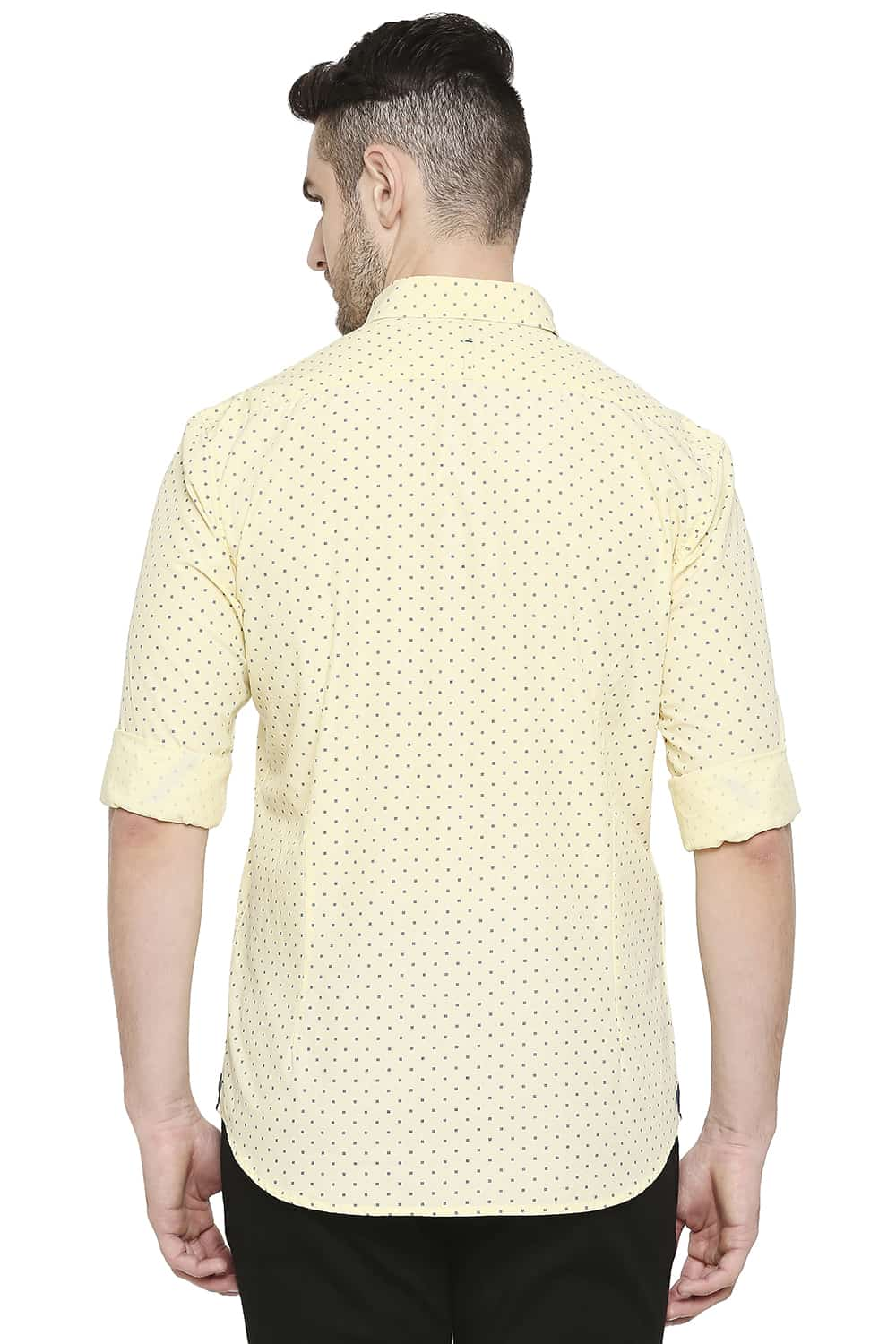 BASICS SLIM FIT PRINTED SHIRT