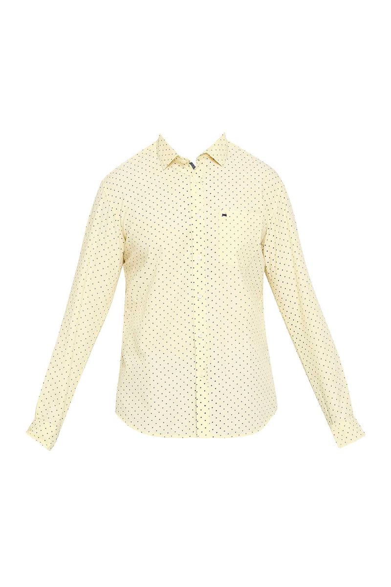 BASICS SLIM FIT PRINTED SHIRT