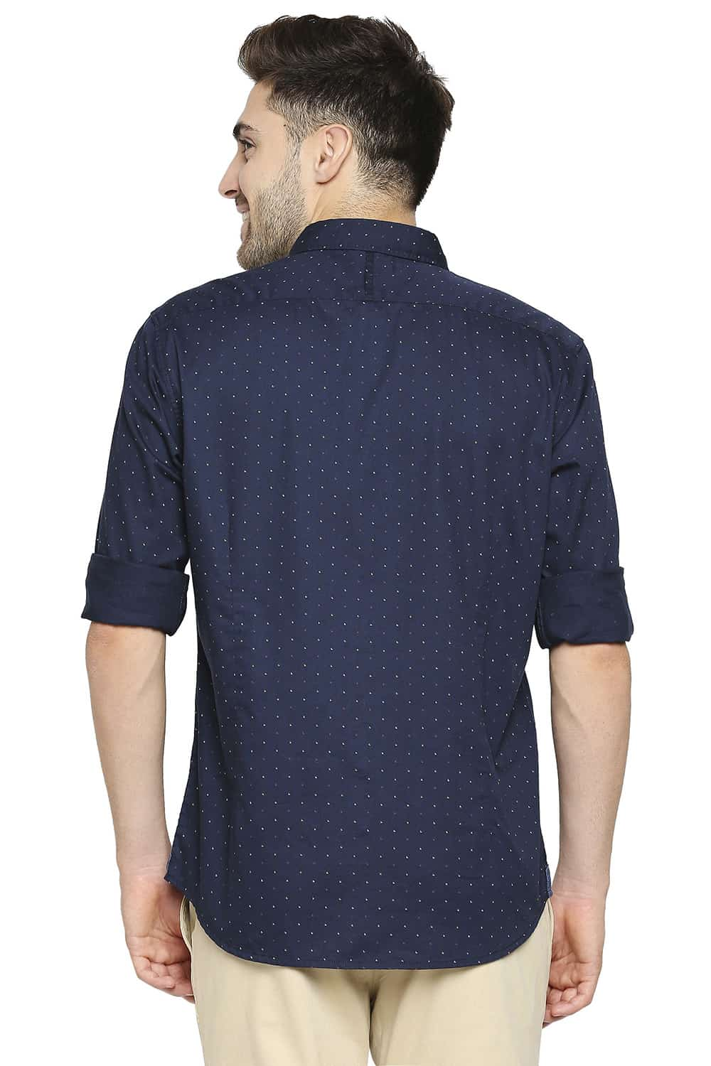 BASICS SLIM FIT PRINTED SHIRT