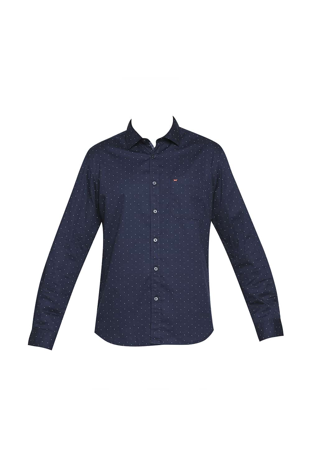 BASICS SLIM FIT PRINTED SHIRT