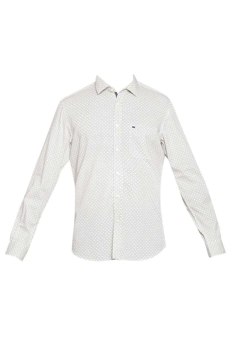 BASICS SLIM FIT PRINTED SHIRT