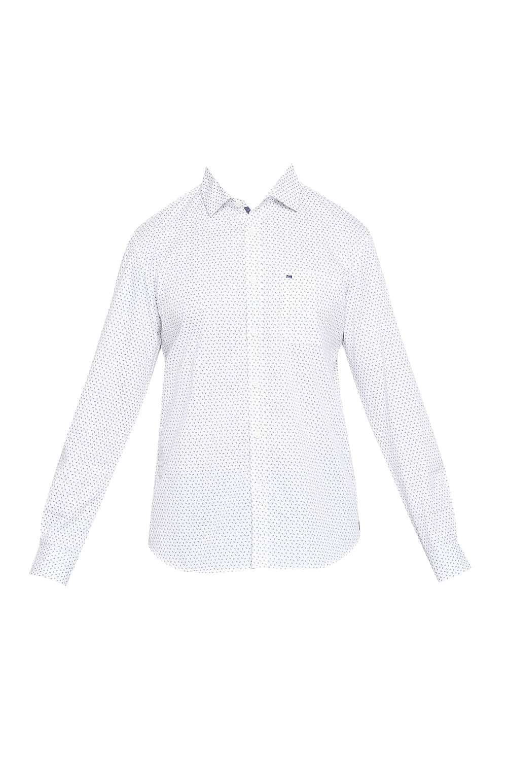 BASICS SLIM FIT PRINTED SHIRT