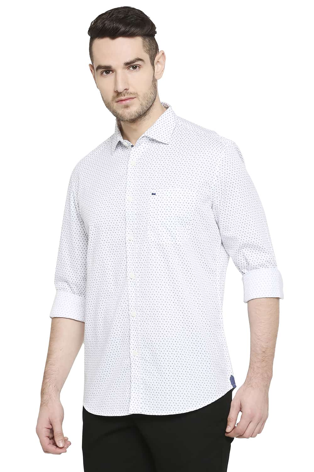 BASICS SLIM FIT PRINTED SHIRT