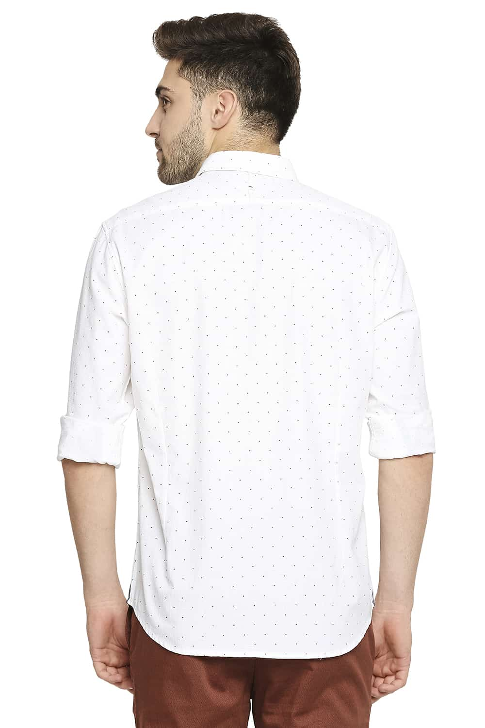 BASICS SLIM FIT PRINTED SHIRT