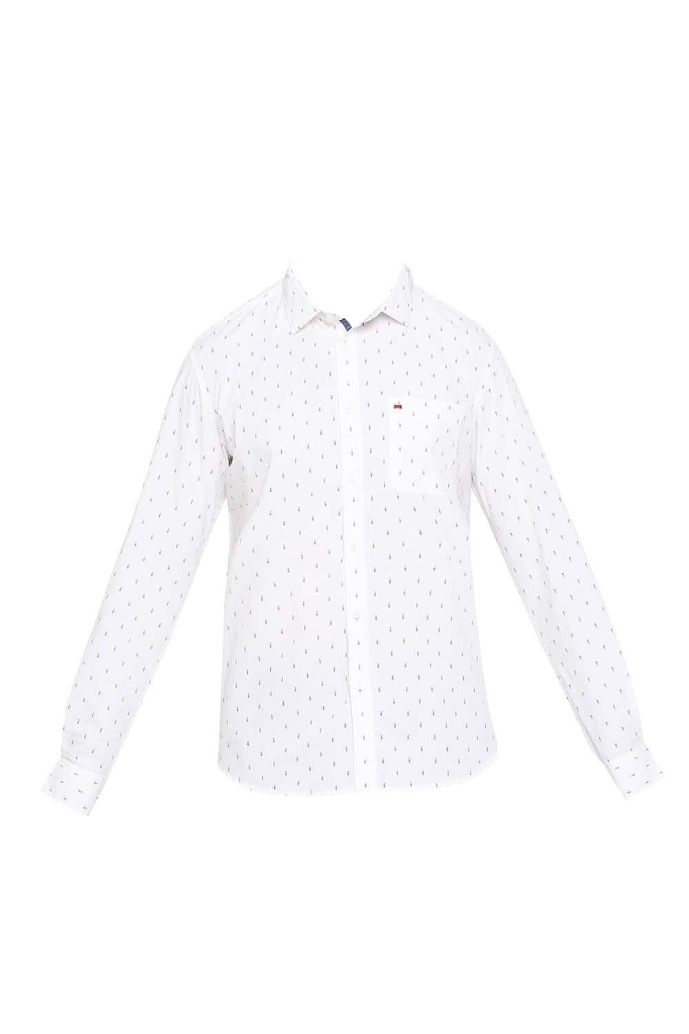 BASICS SLIM FIT PRINTED SHIRT