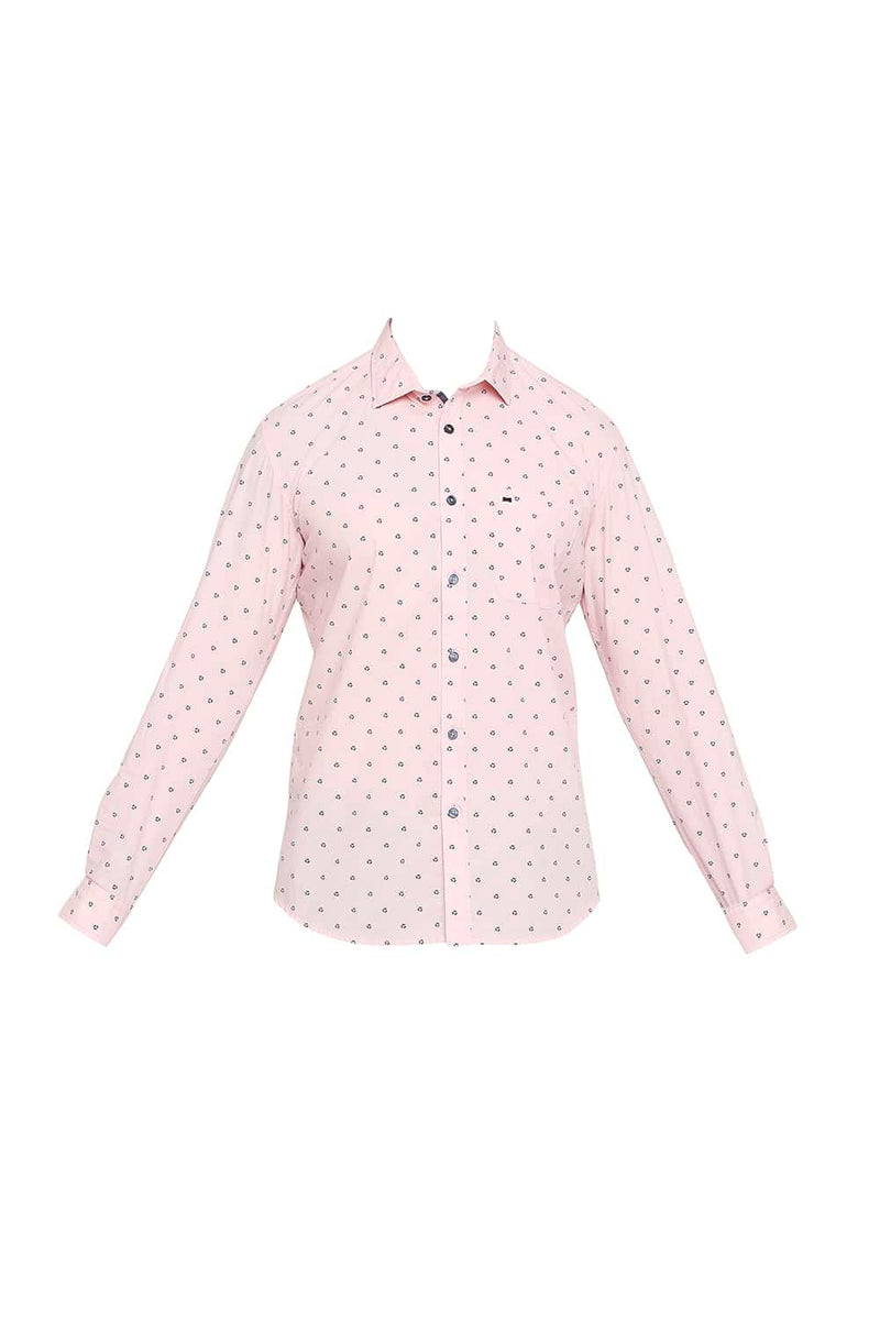 BASICS SLIM FIT PRINTED SHIRT