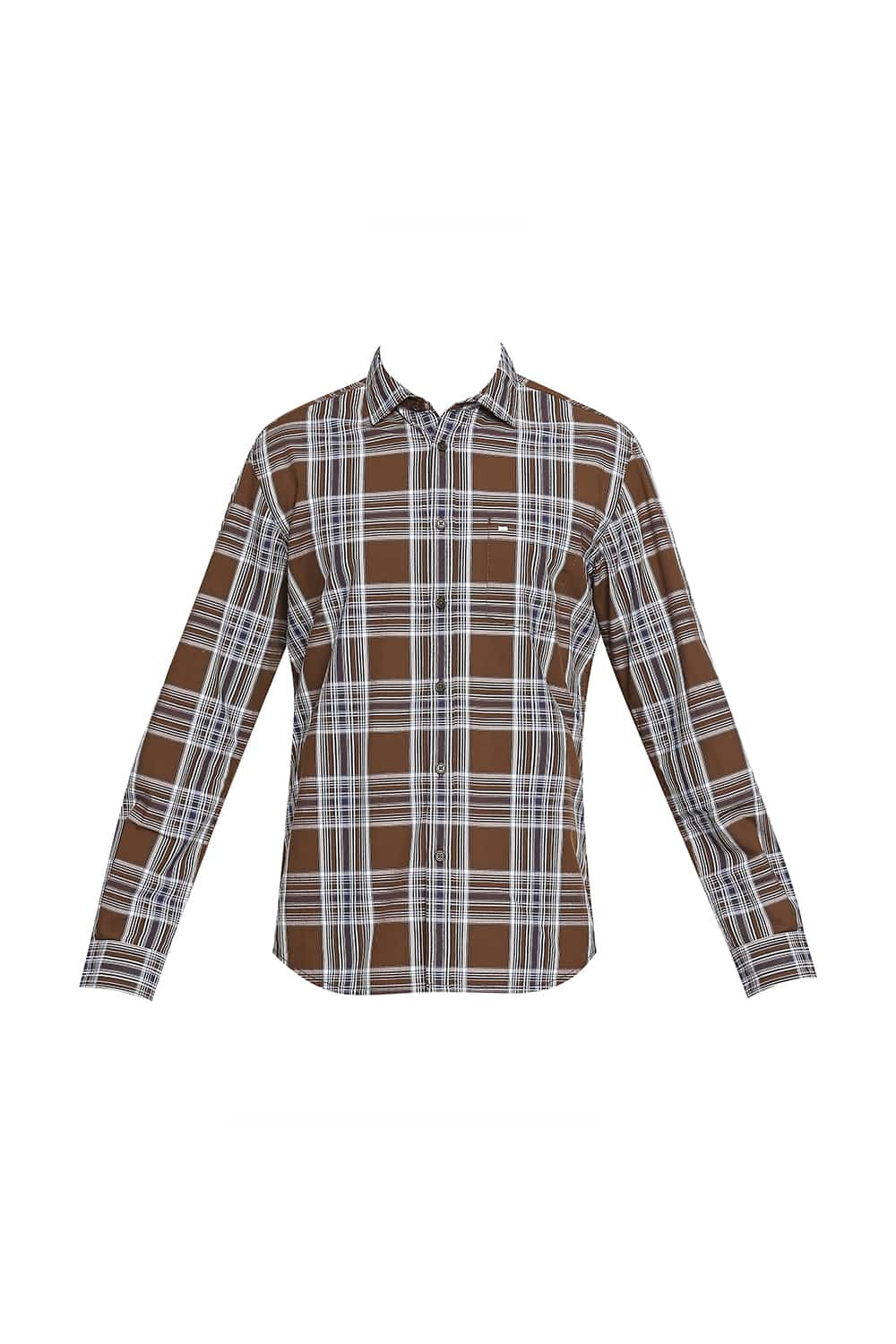 BASICS SLIM FIT CHECKS SHIRT