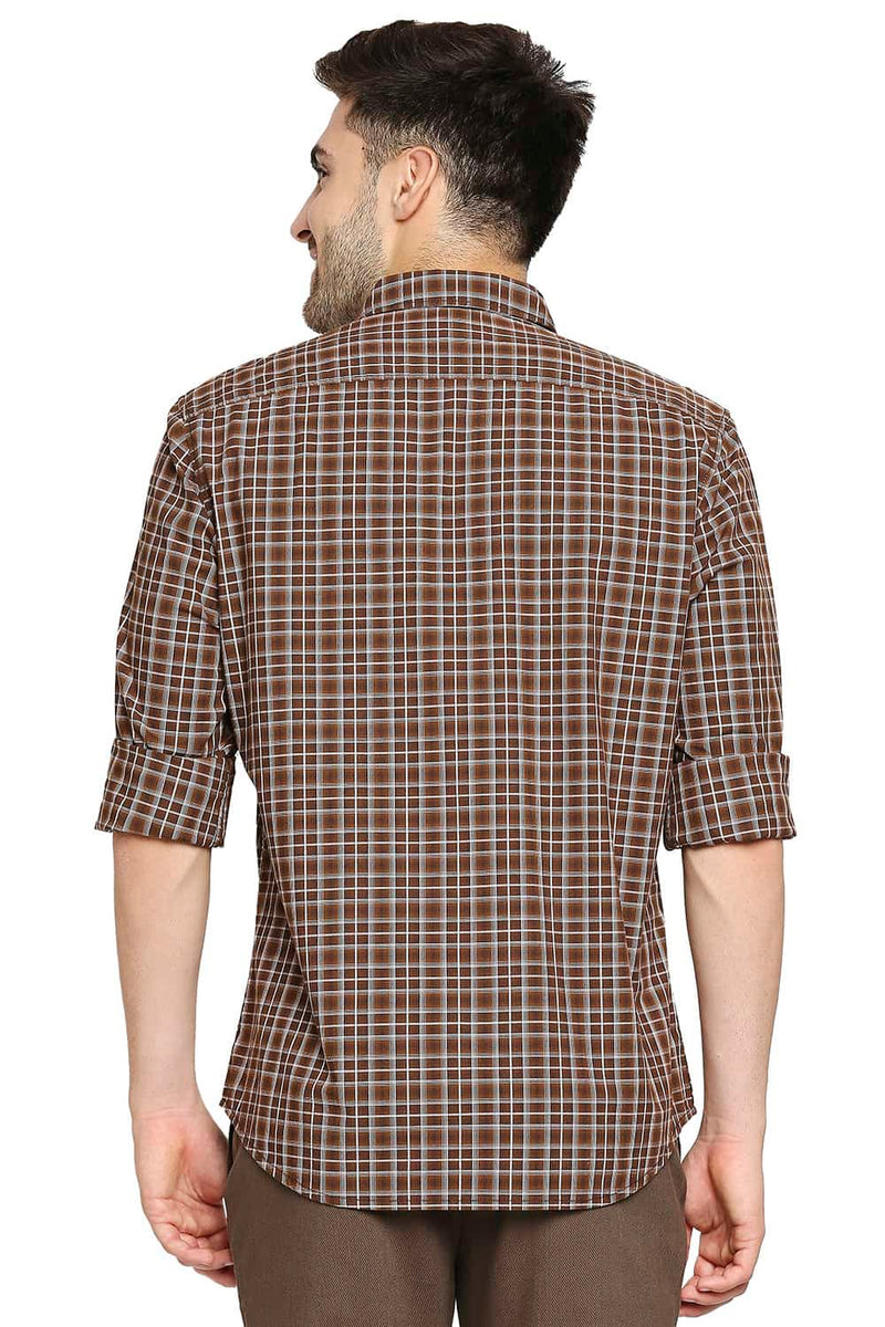 BASICS SLIM FIT CHECKS SHIRT