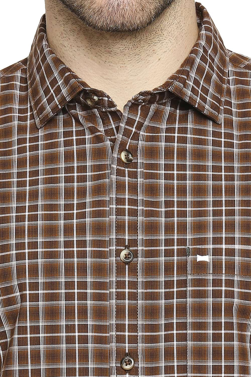 BASICS SLIM FIT CHECKS SHIRT