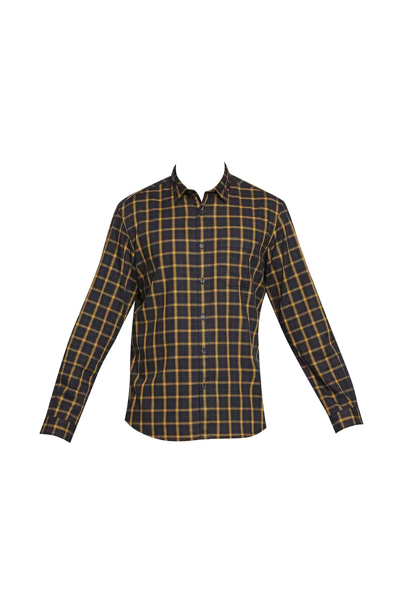 BASICS SLIM FIT OXFORD CHECKS SHIRT