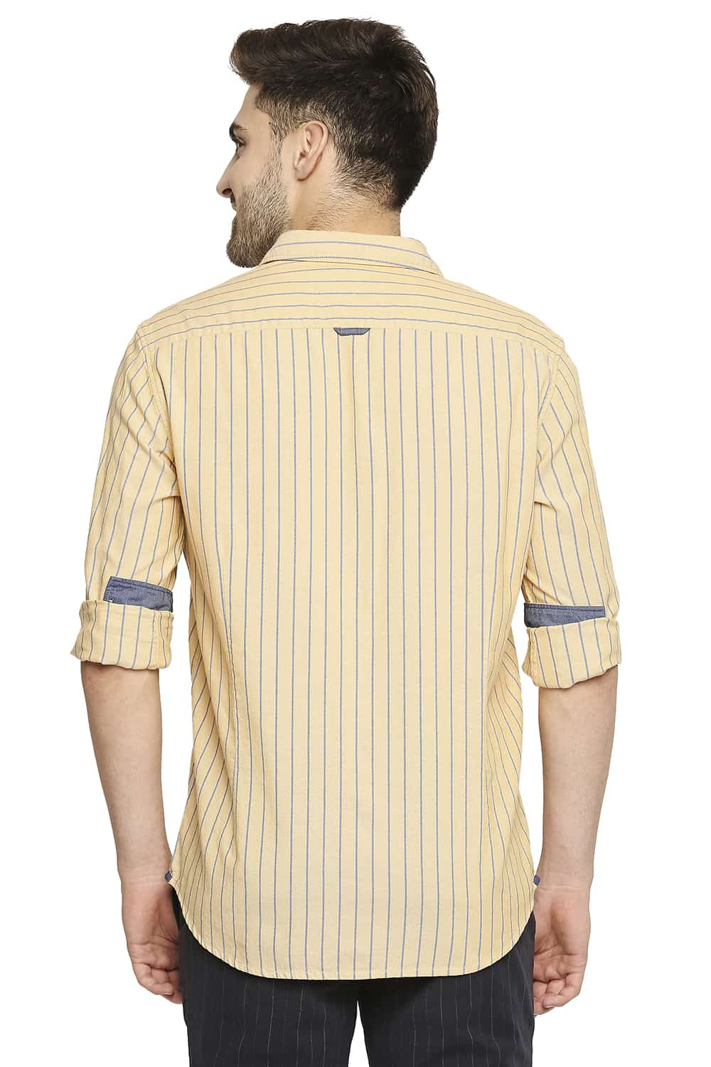 BASICS SLIM FIT STRIPE SHIRT