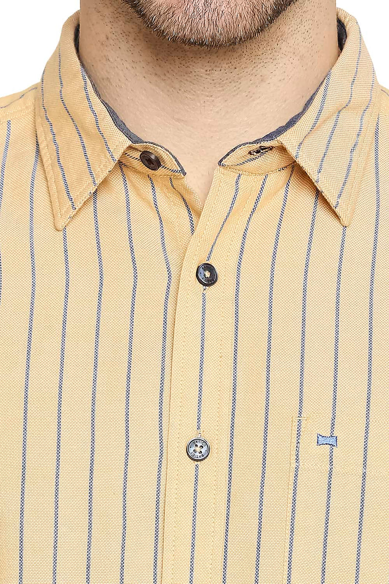 BASICS SLIM FIT STRIPE SHIRT