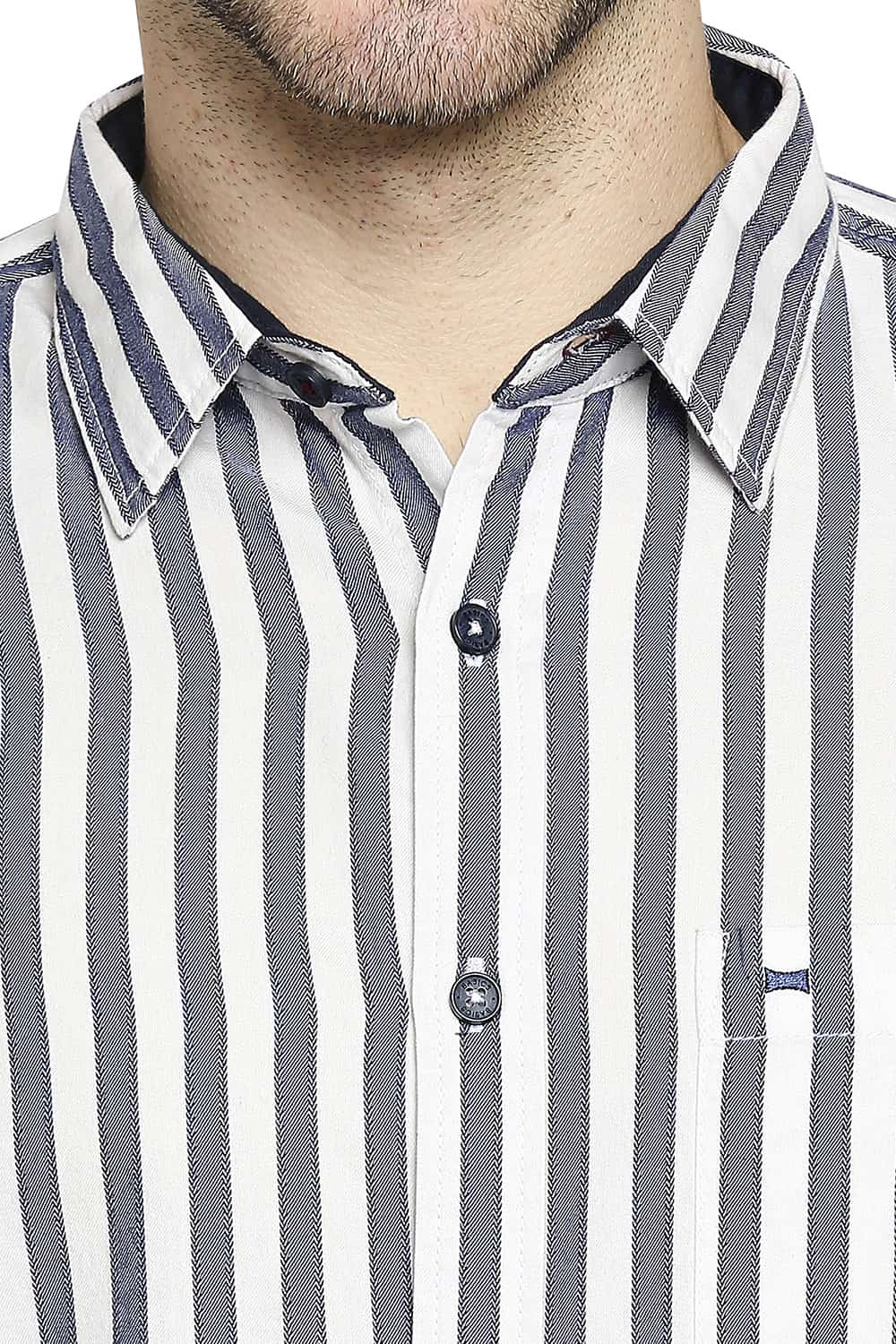 BASICS SLIM FIT STRIPE SHIRT