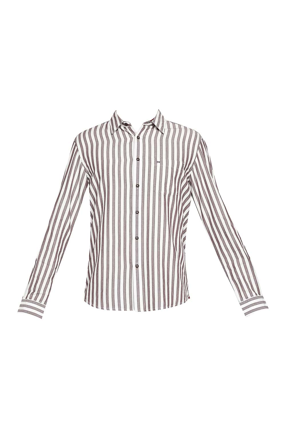 BASICS SLIM FIT STRIPE SHIRT