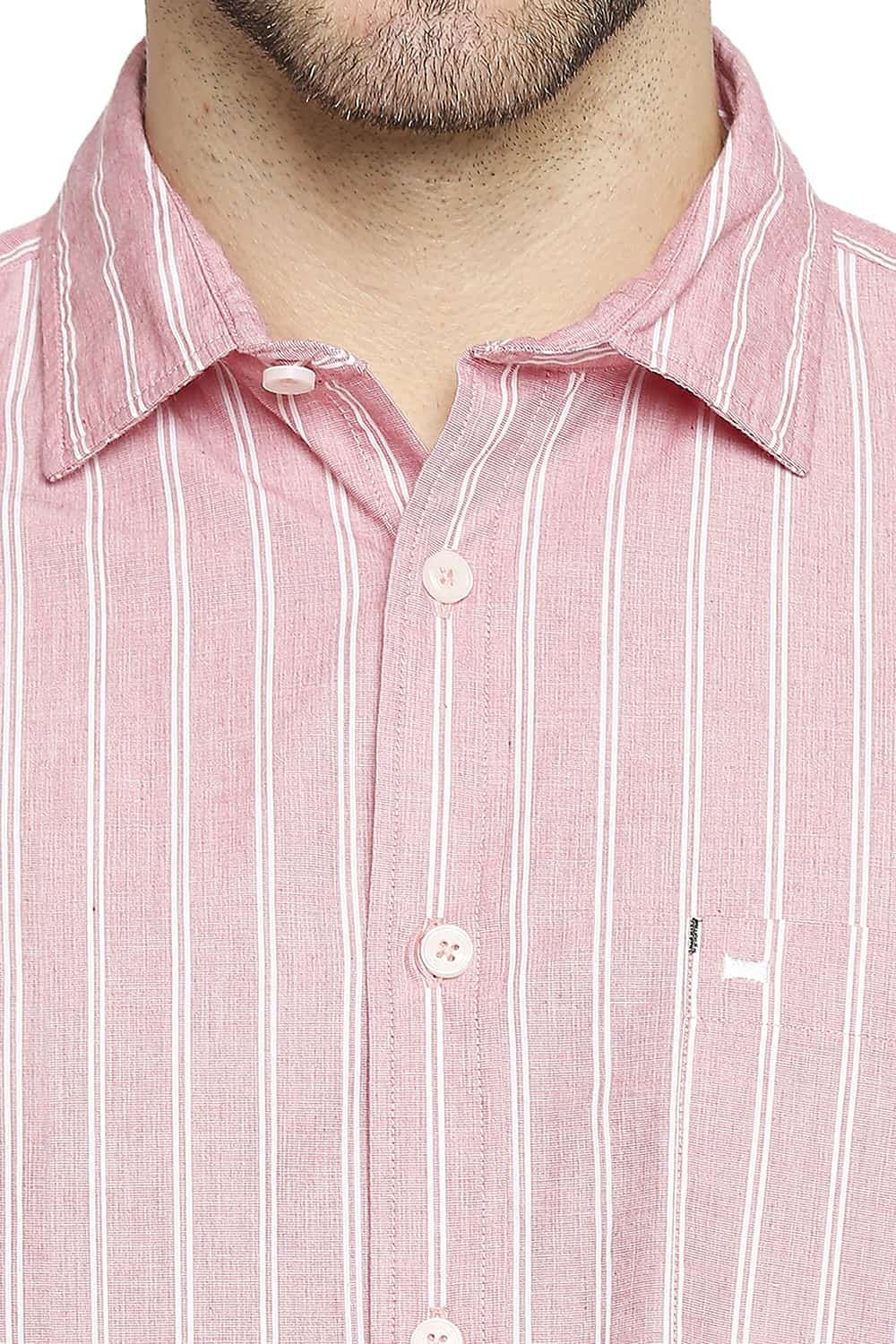 BASICS SLIM FIT STRIPE SHIRT