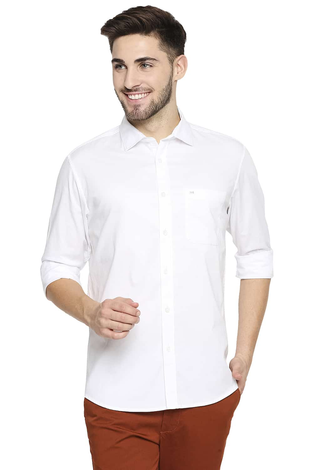 BASICS SLIM FIT OXFORD SHIRT