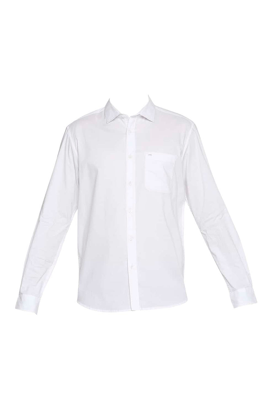 BASICS SLIM FIT BRILLIANT WHITE OXFORD SHIRT