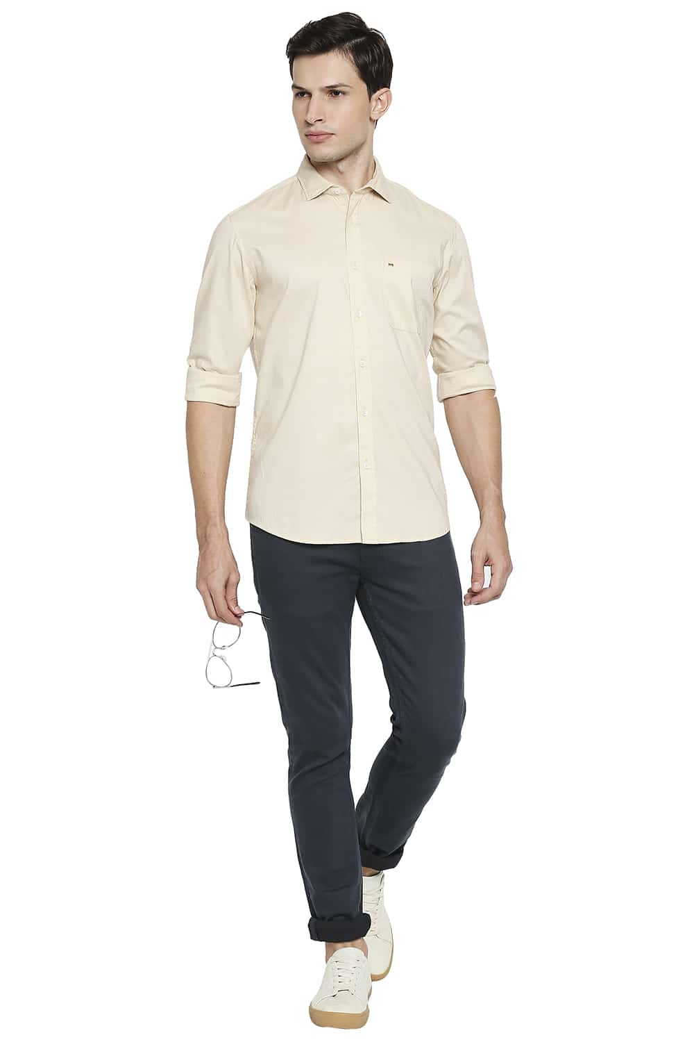 BASICS SLIM FIT OXFORD SHIRT