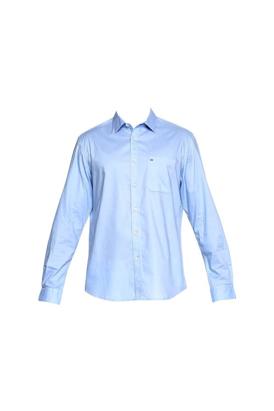 BASICS SLIM FIT PLACID BLUE OXFORD SHIRT