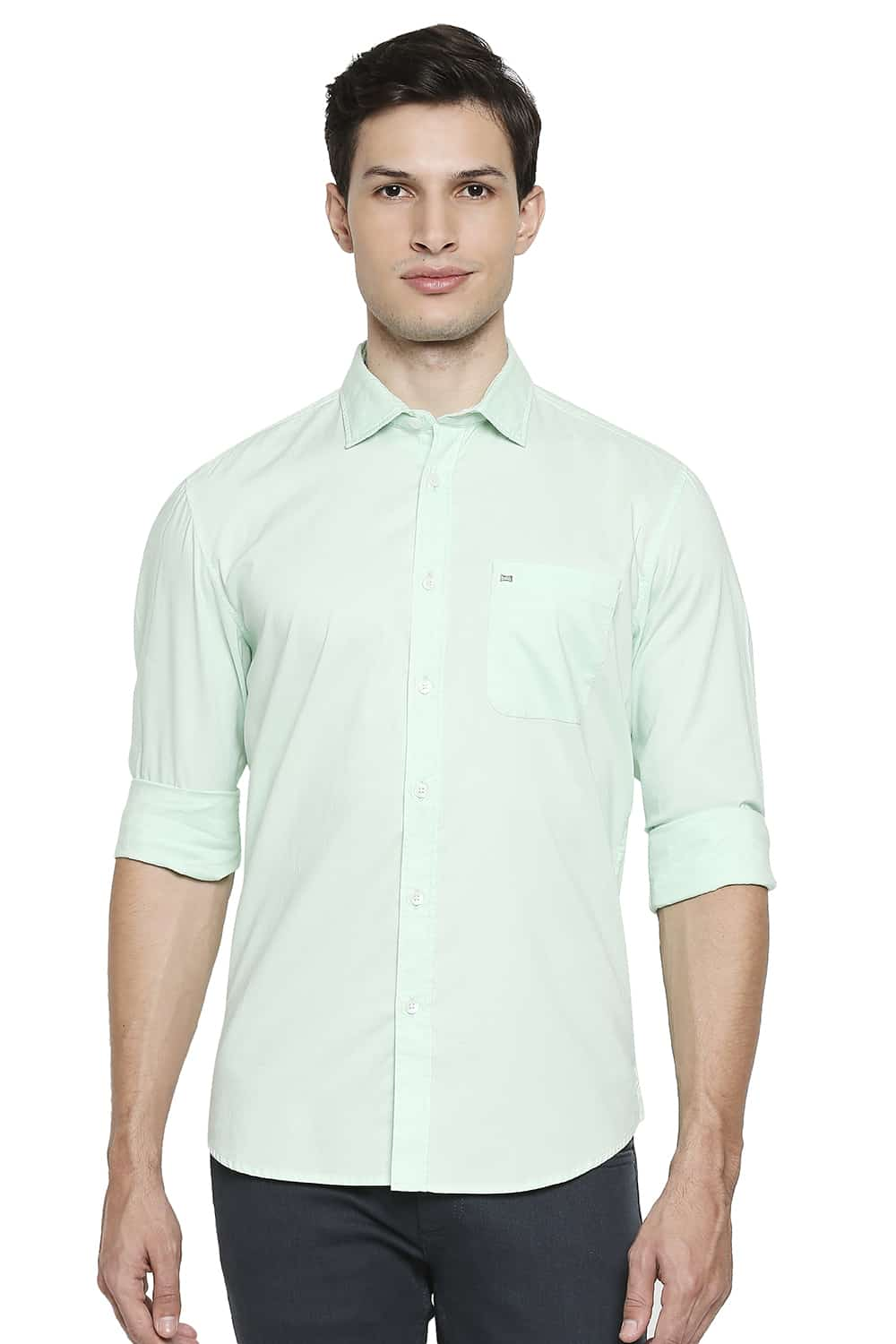 BASICS SLIM FIT OXFORD SHIRT