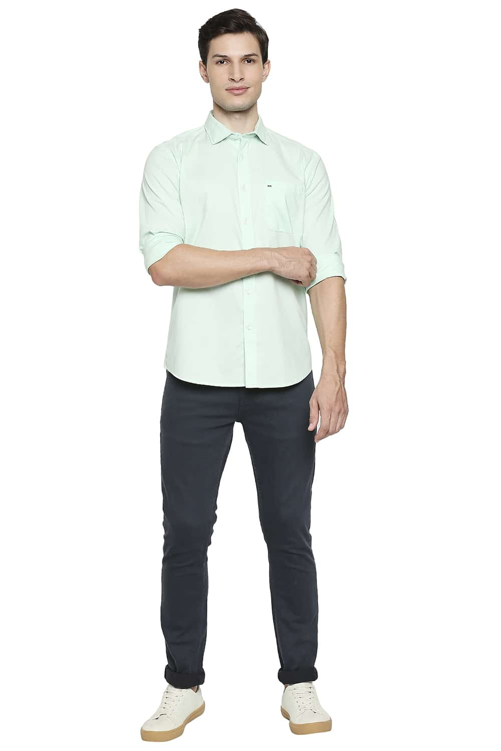 BASICS SLIM FIT OXFORD SHIRT