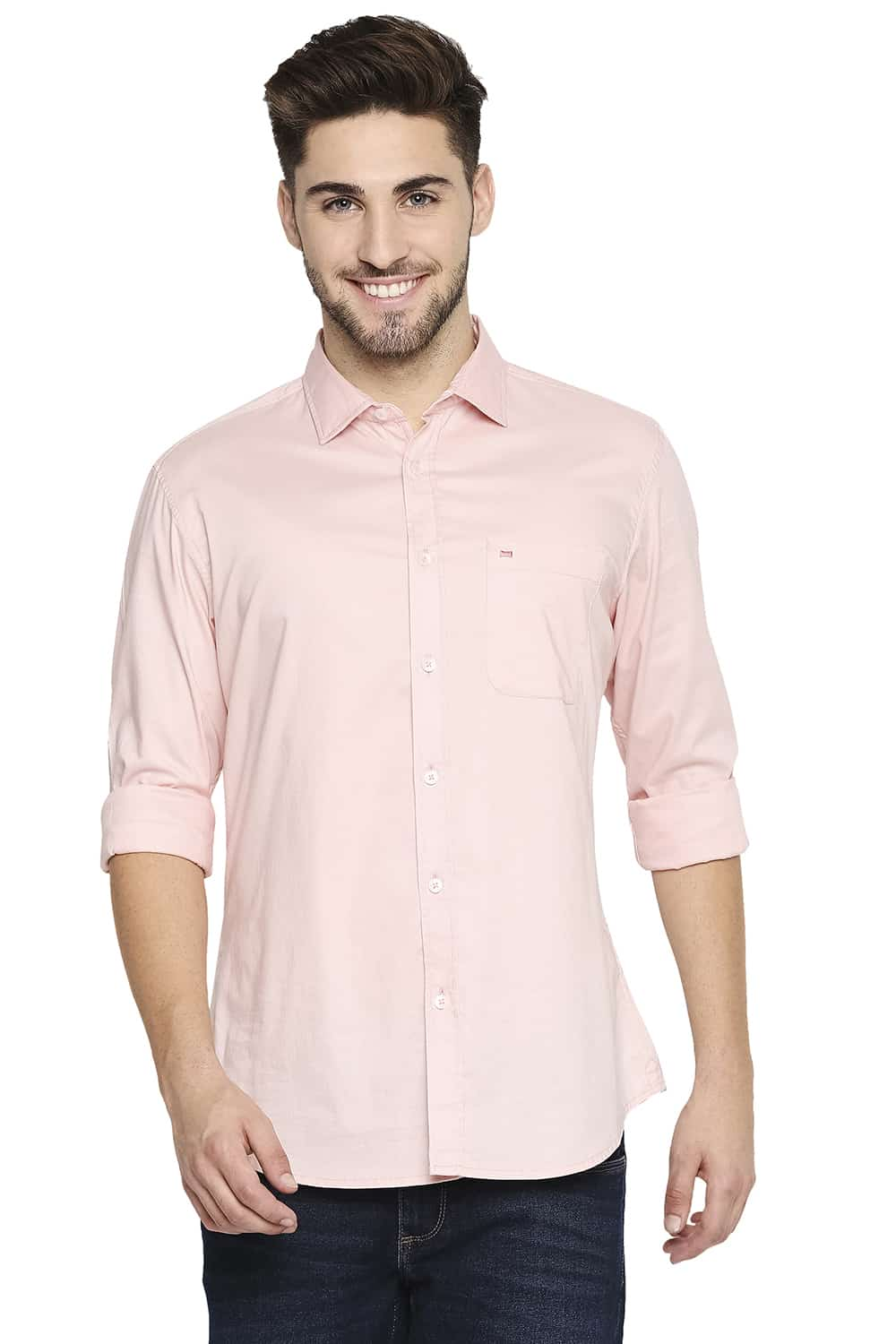 BASICS SLIM FIT OXFORD SHIRT