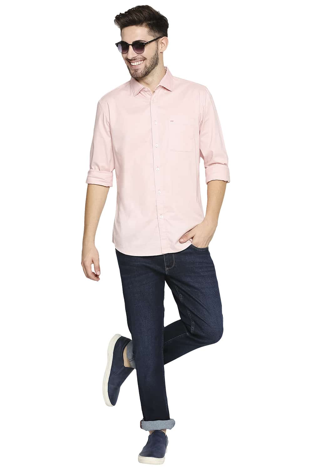 BASICS SLIM FIT OXFORD SHIRT