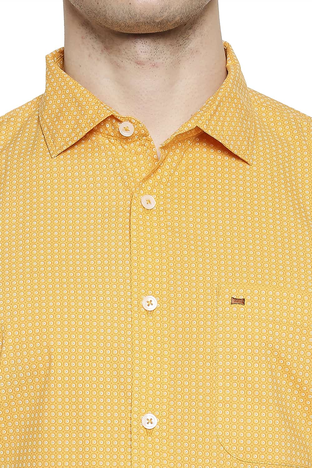 BASICS SLIM FIT PRINTED SHIRT