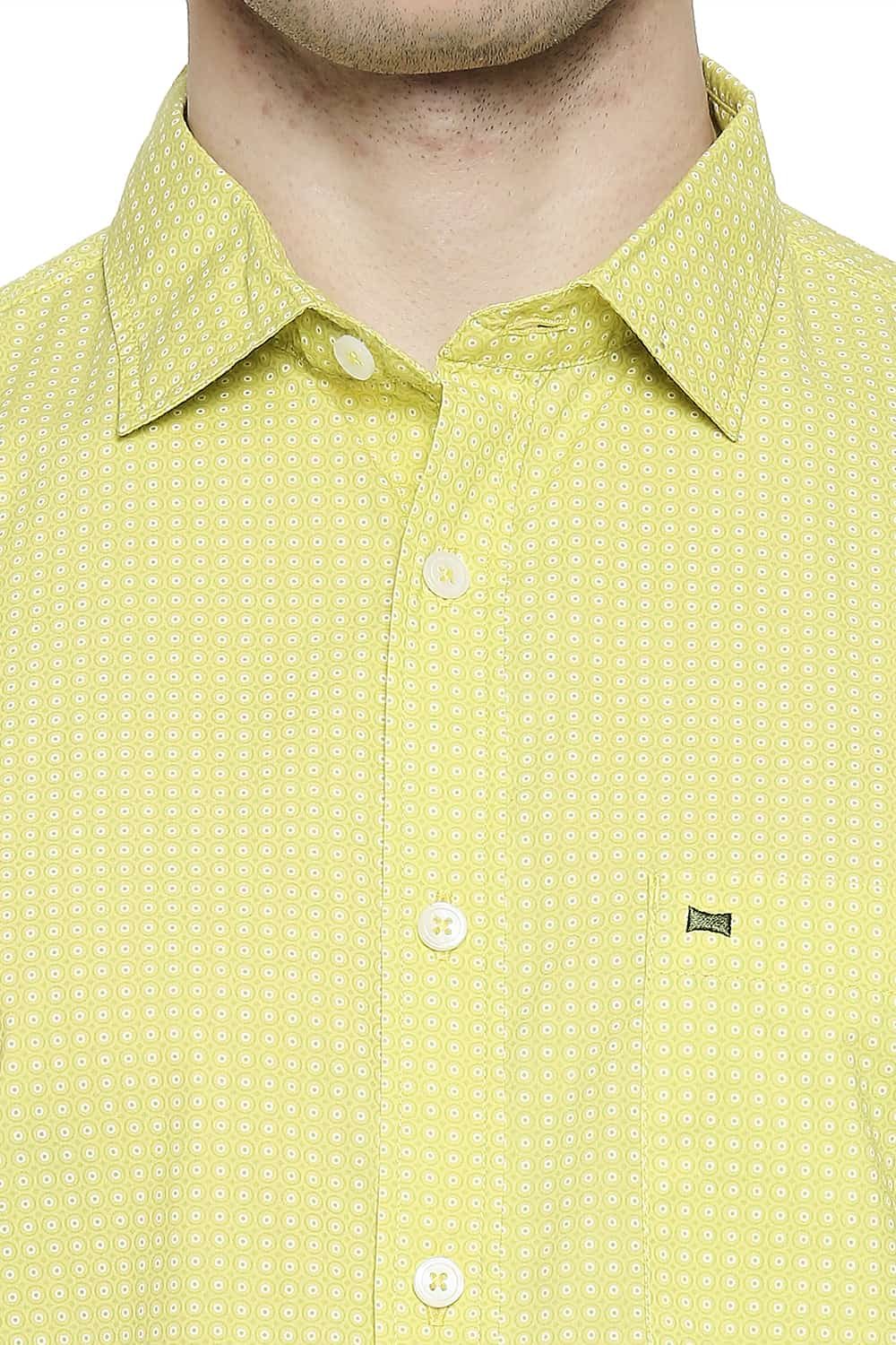 BASICS SLIM FIT PRINTED SHIRT