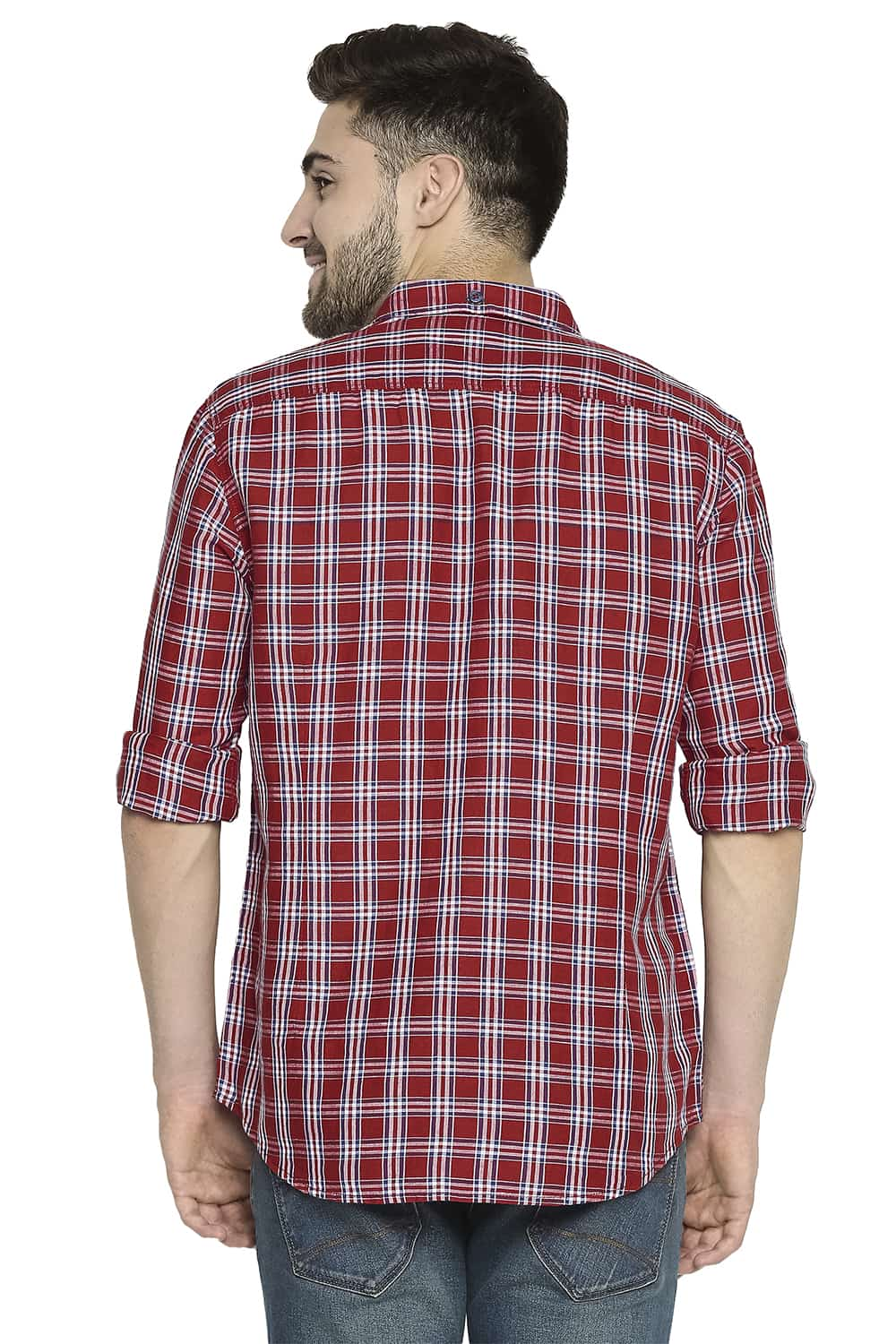 BASICS SLIM FIT CHECKS SHIRT