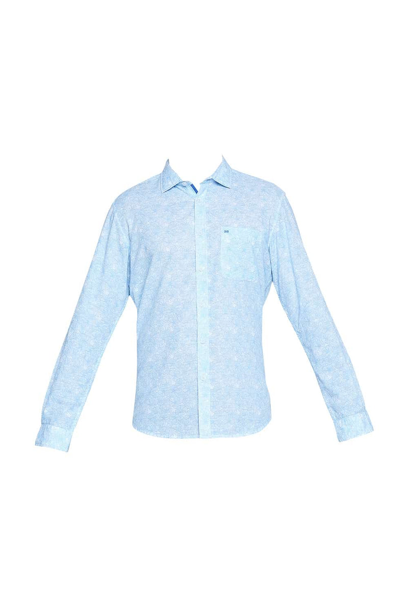 BASICS SLIM FIT PRINTED SHIRT