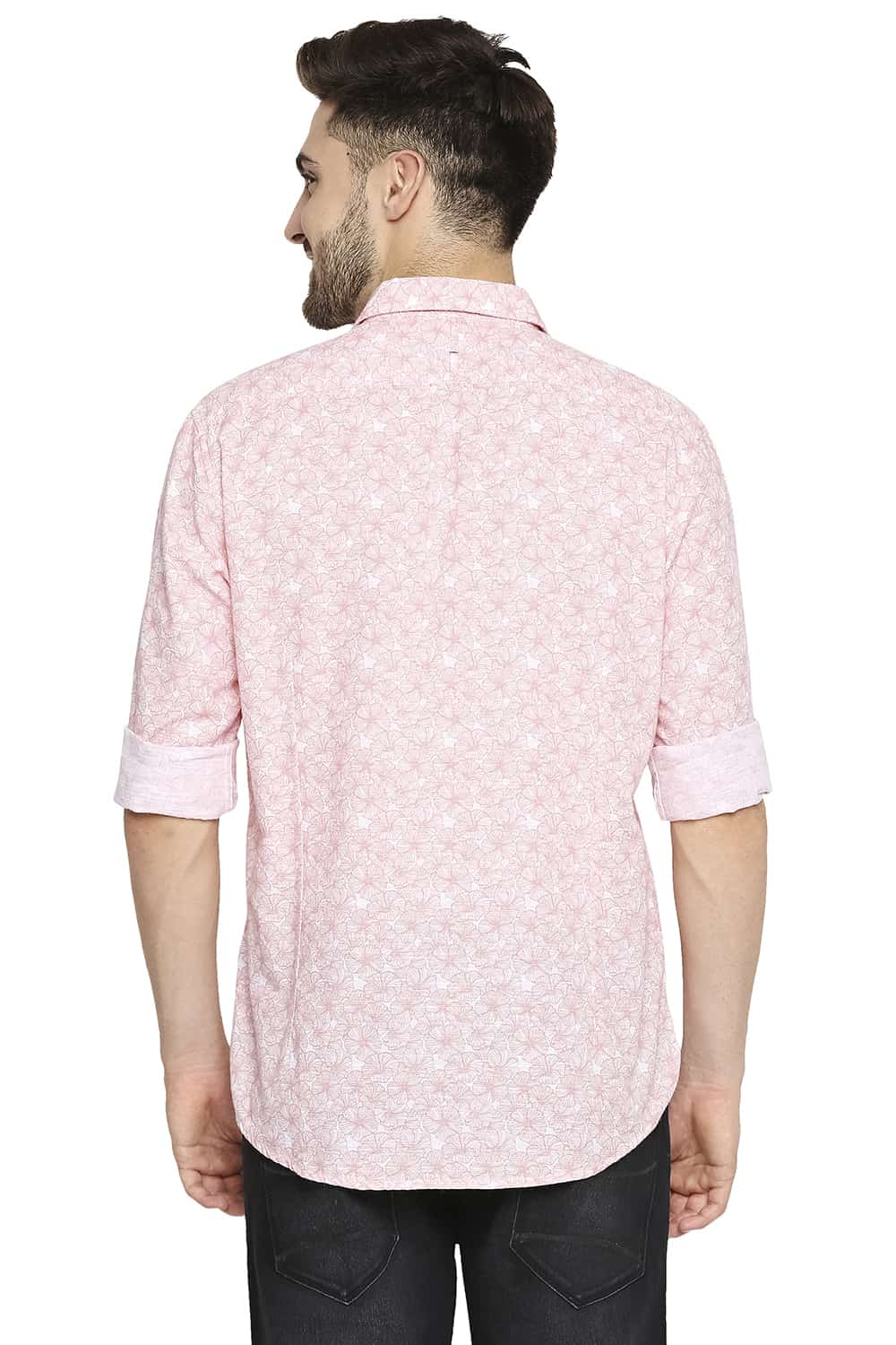 BASICS SLIM FIT PRINTED SHIRT