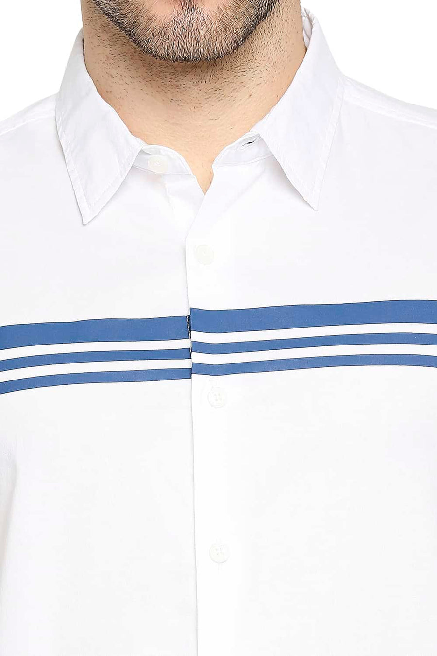 BASICS SLIM FIT SNOW WHITE OXFORD SHIRT