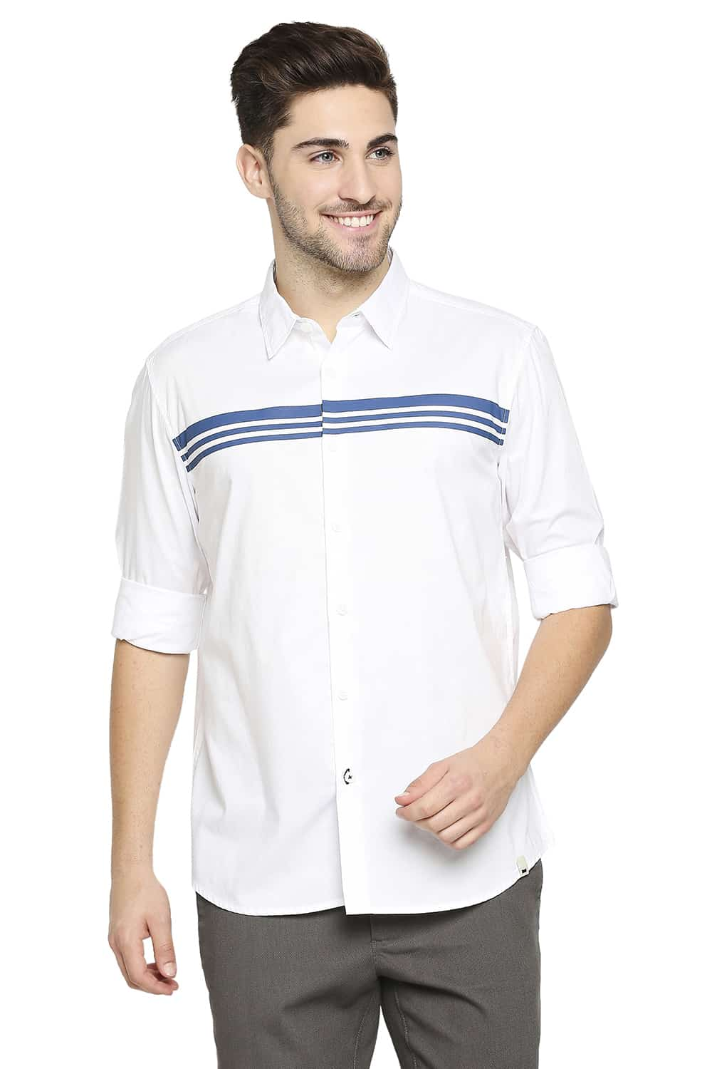 BASICS SLIM FIT OXFORD SHIRT