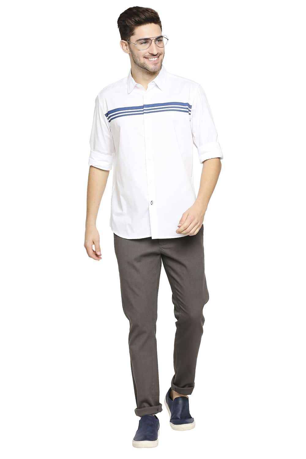 BASICS SLIM FIT OXFORD SHIRT