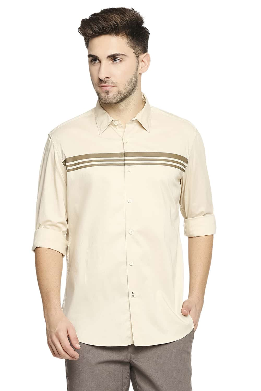 BASICS SLIM FIT OXFORD SHIRT