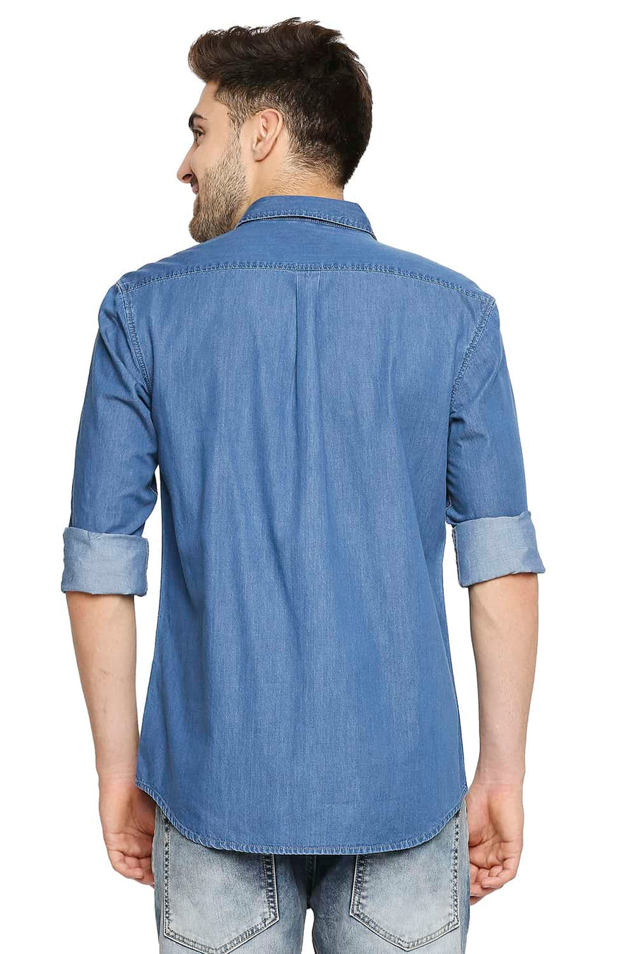 BASICS SLIM FIT RIVIERA NAVY INDIGO SHIRT
