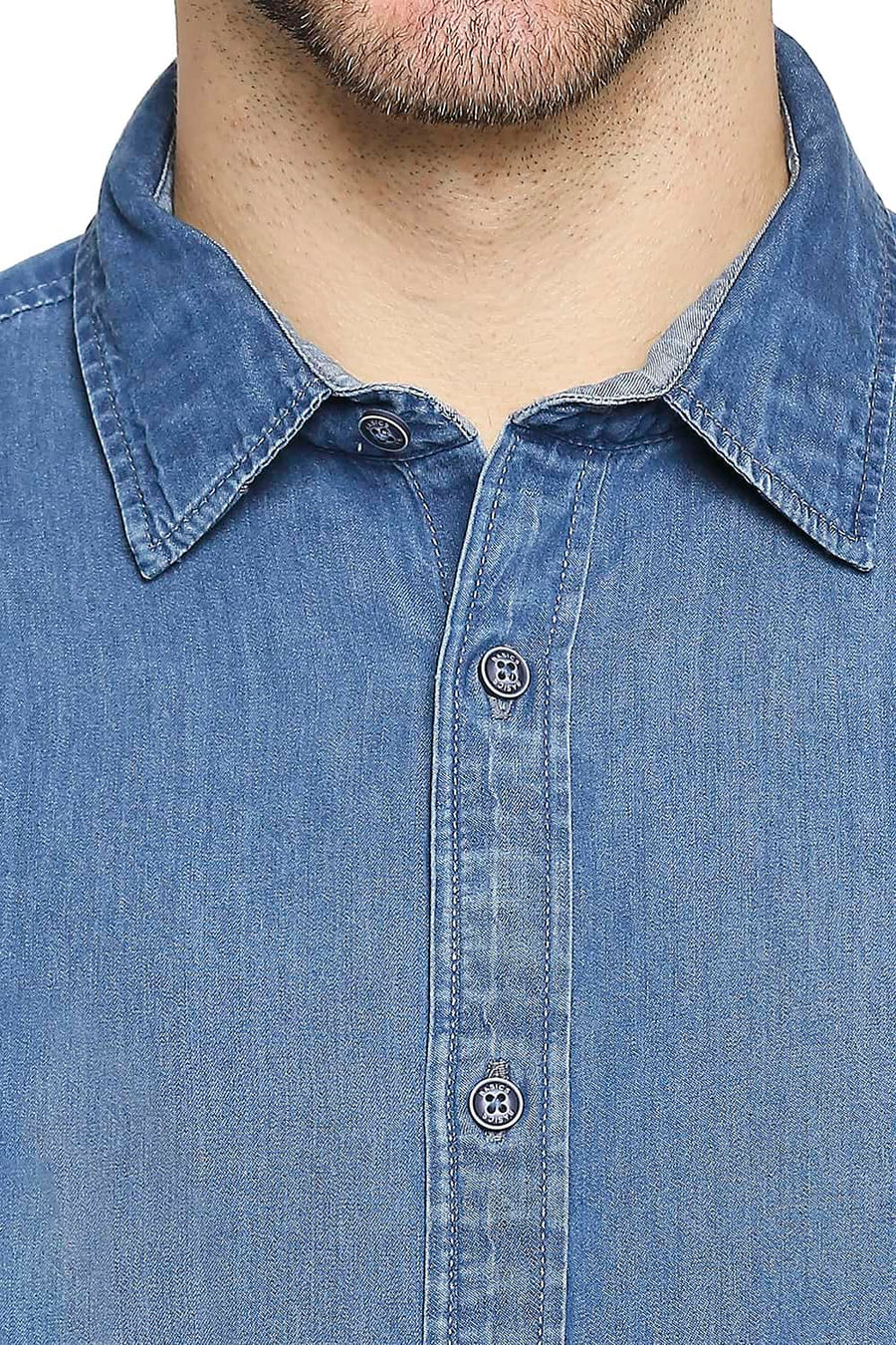 BASICS SLIM FIT RIVIERA NAVY INDIGO SHIRT