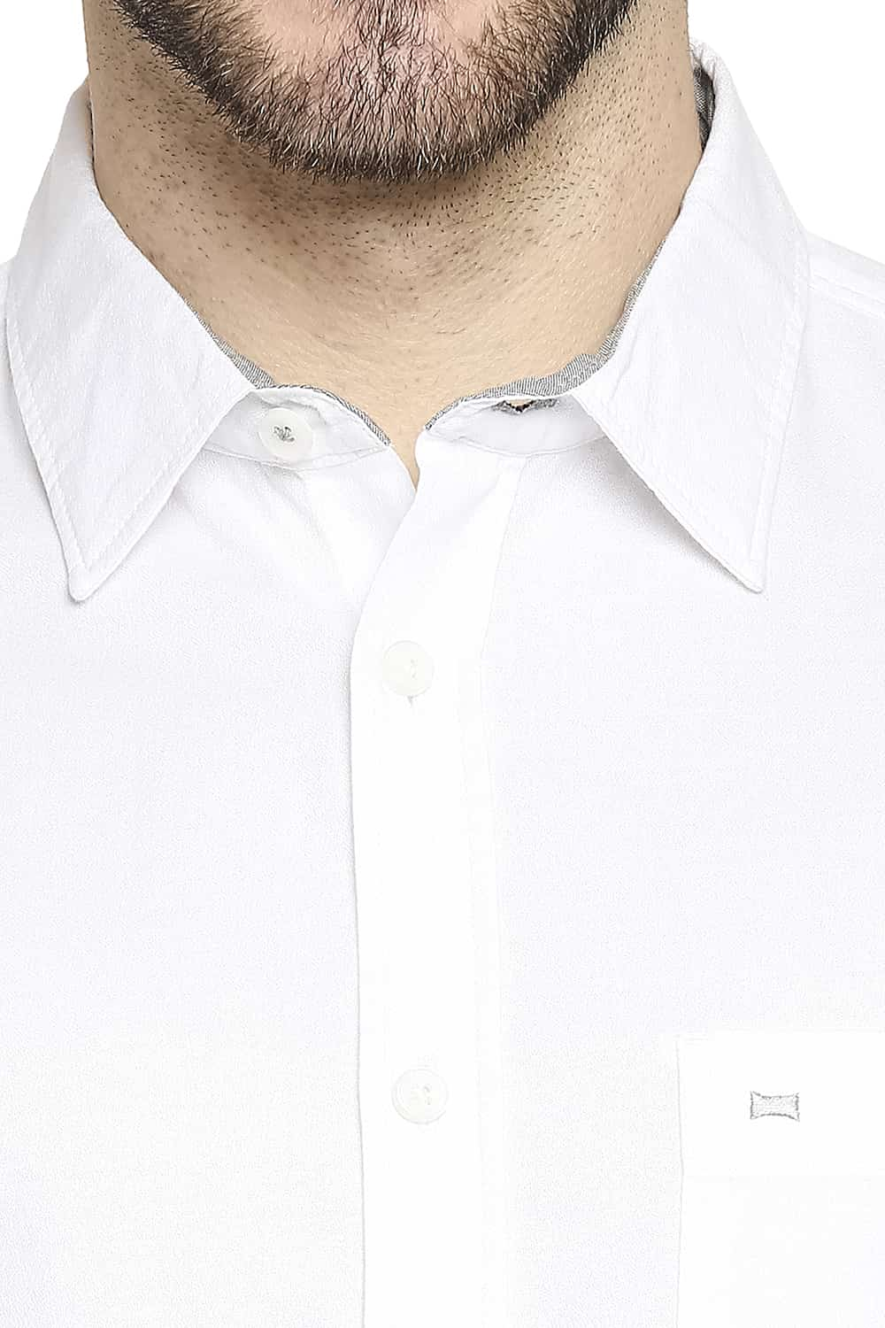 BASICS SLIM FIT CREPE SHIRT