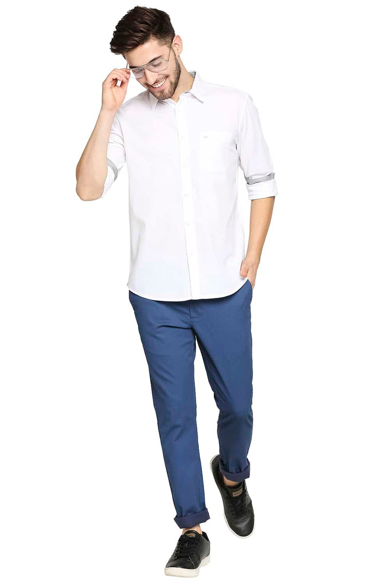 BASICS SLIM FIT CREPE SHIRT