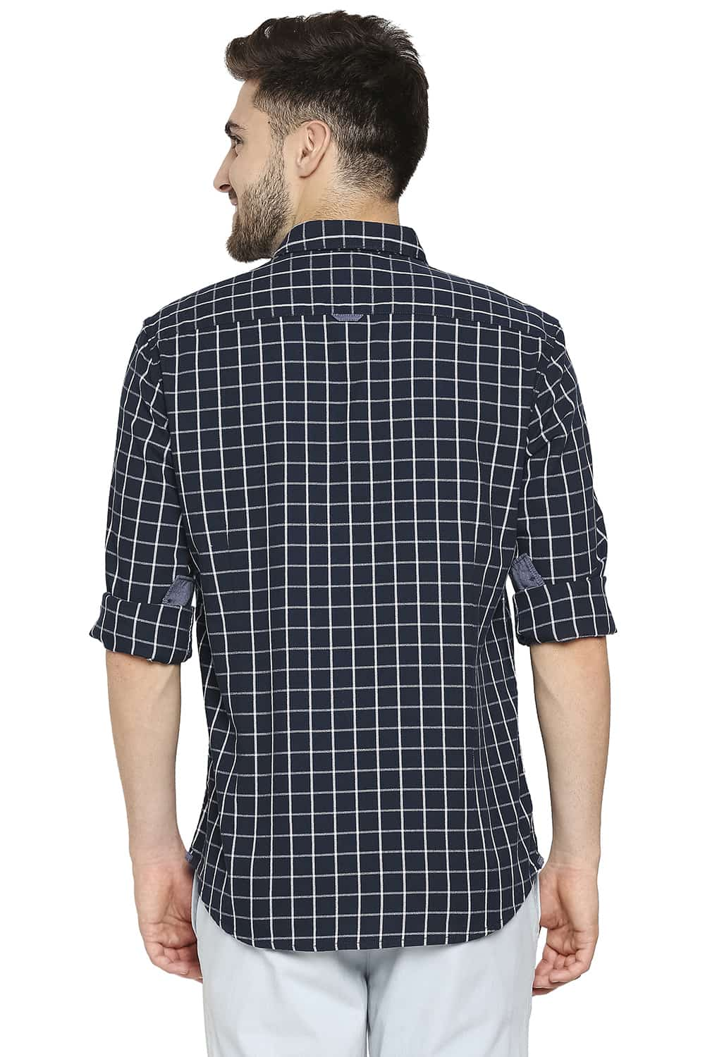 BASICS SLIM FIT CHECKS SHIRT