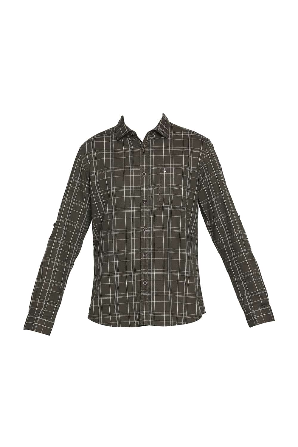 BASICS SLIM FIT CHECKS SHIRT