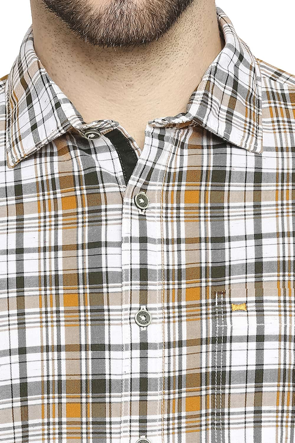 BASICS SLIM FIT CHECKS SHIRT