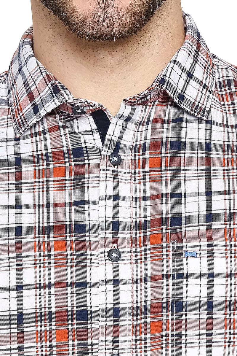 BASICS SLIM FIT CHECKS SHIRT