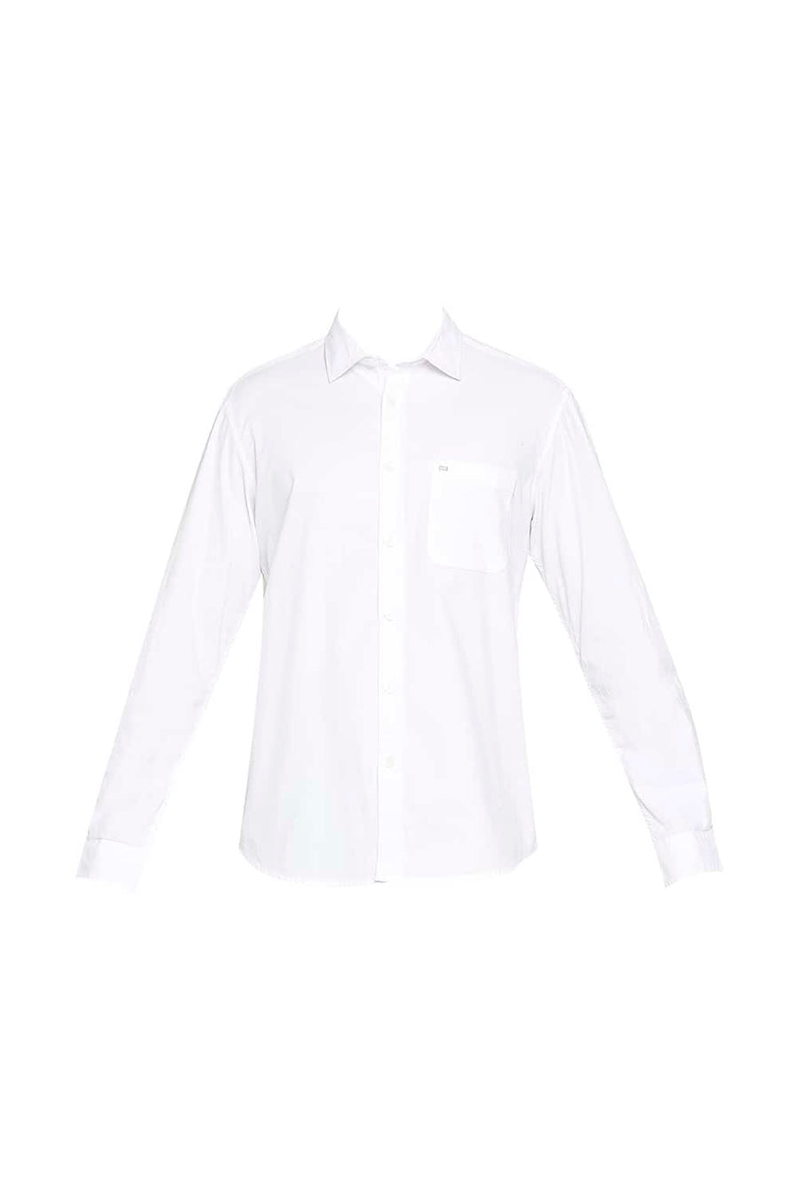 BASICS SLIM FIT LUCENT WHITE DOBBY SHIRT