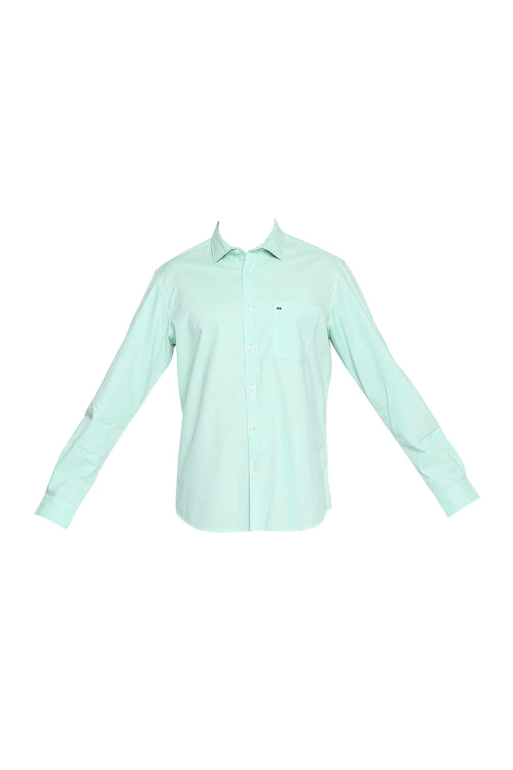 BASICS SLIM FIT DOBBY SHIRT