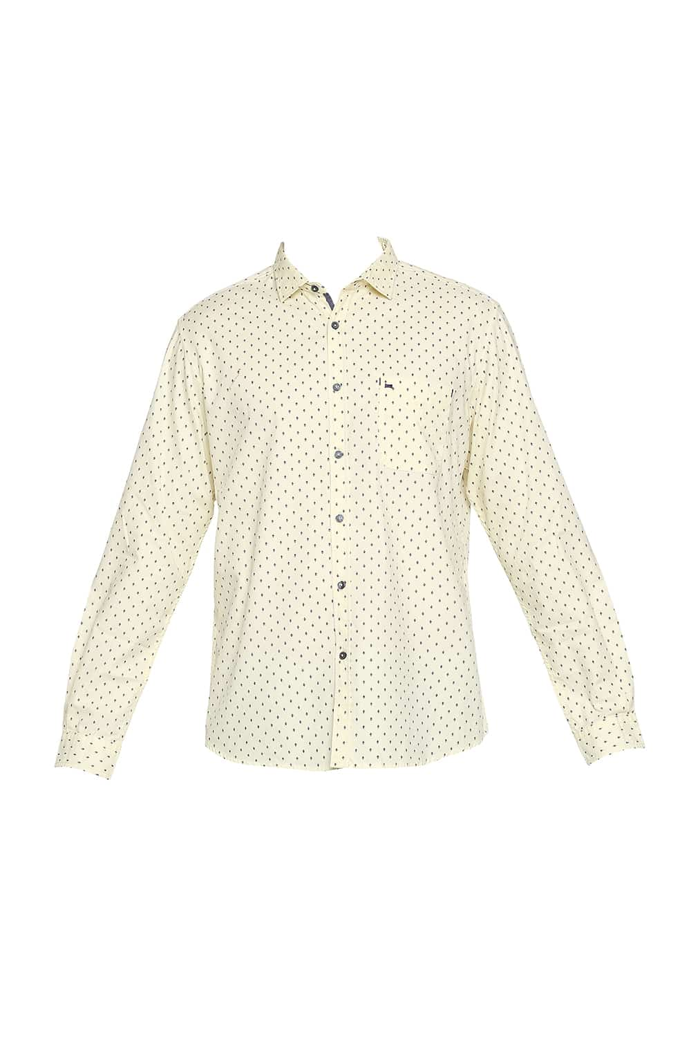 BASICS SLIM FIT PRINTED SHIRT