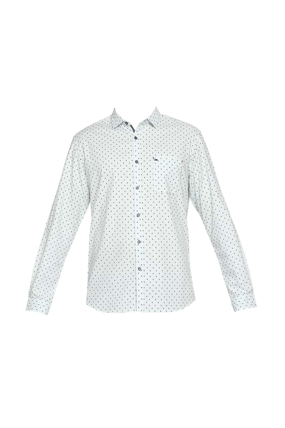 BASICS SLIM FIT PRINTED SHIRT